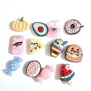 12 Foodie Croc Charms Jibbit Shoe Charm Disney Croc Charms